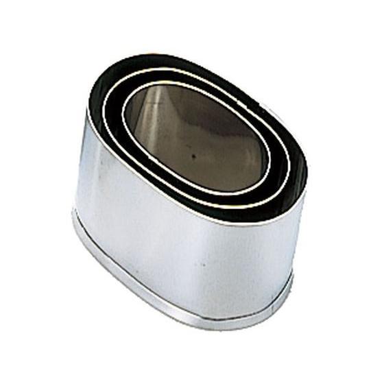 【お取り寄せ】EBM 18-8 本職用厚口 抜型 小判型 #4 3090620 抜き型 製菓 厨房 キッチン | 