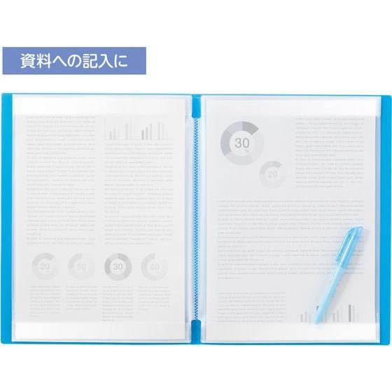 【お取り寄せ】リヒトラブ CUBE FIZZ書き込めるクリヤーブック A4 パープル N6005 Ａ４ 固定式クリヤーファイル | LIHIT LAB. | 01