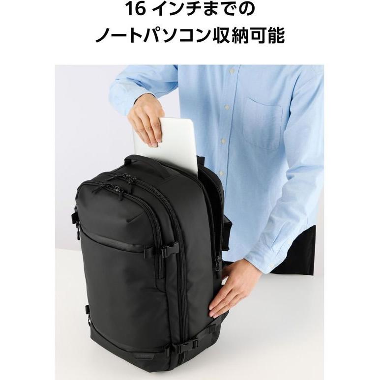 お取り寄せ】エレコム リュック 35L シューズ収納 16インチPC 黒 BM 