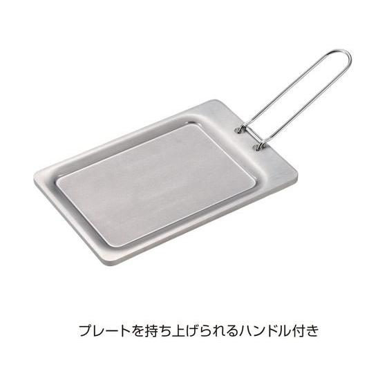 【お取り寄せ】キャプテンスタッグ 極厚 ステングリルプレート B6 UG-1571  鉄板 網 ＢＢＱ 焚火 アウトドア キャンプ 釣り具｜jetprice｜03