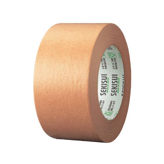 セキスイ クラフトテープ 60mm×50m 40巻 NO.500 茶 黄土 クラフトテープ ガムテープ 粘着テープ 梱包 | セキスイ | 01