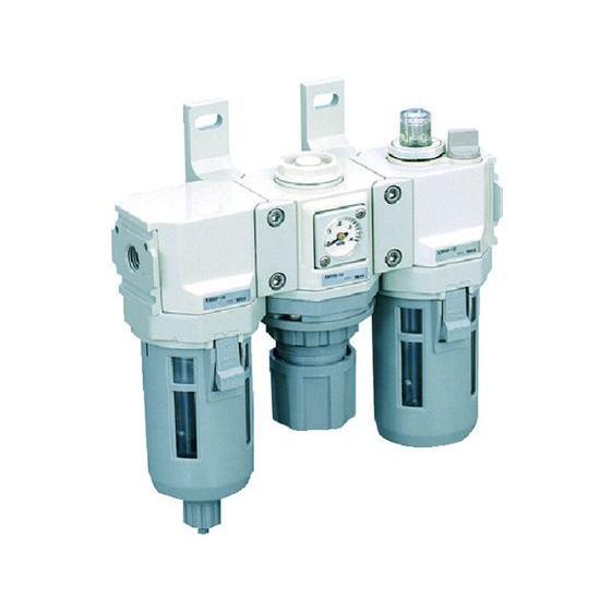 【お取り寄せ】CKD FRLコンビネーション C8000-25-W エアユニット コンプレッサー 空圧機器 ホース 生産加工用品 作業用品 工具