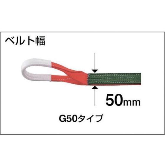 公式直営 【お取り寄せ】TRUSCO ベルトスリング JIS3等級 両端アイ形 50mm×8.0m ワイヤー スリング 吊具 バランサー 物流 作業