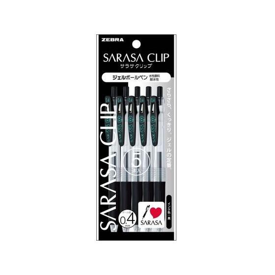 ZEBRA（ゼブラ） サラサクリップ0.4 黒 5本入 P-JJS15-BK5 黒インク