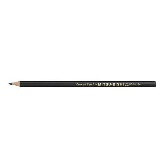 三菱鉛筆/色鉛筆 K880 くろ/K880.24  色鉛筆 単色 教材用筆記具｜jetprice