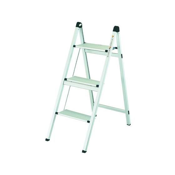 TRUSCO 薄型幅広踏台(片側昇降タイプ) 3段 高さ800mm TAU-3UF