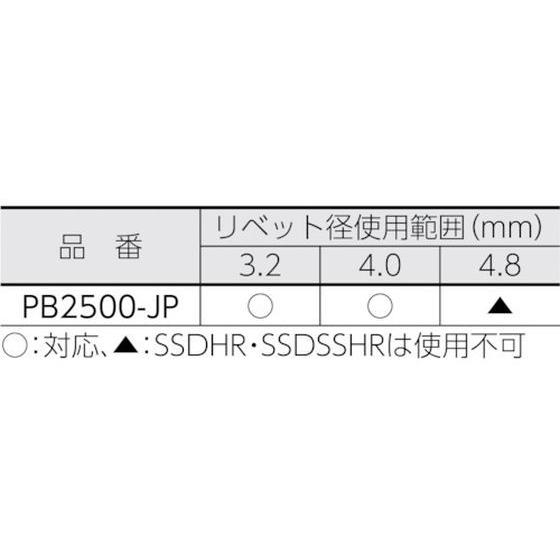 POP　コードレスリベットツール　PB2500-JP