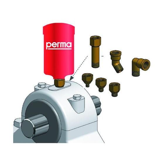 【お取り寄せ】perma パーマノバ 温度センサー付 自動給油器 SF01標準グリス付 グリスガン 油用注入器 スプレー オイル グリース 潤滑 接着 補修 溶接