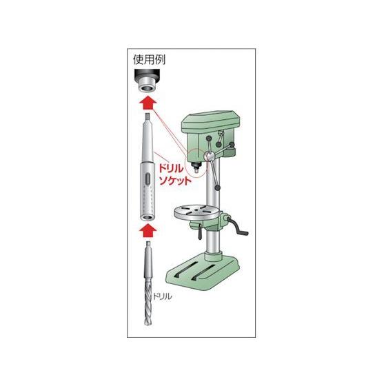 返品交換無料 【お取り寄せ】TRUSCO ドリルソケット焼入研磨品 ロング MT3×MT3 首下500mm TDCL-33-500