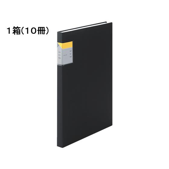 キングジム クリアーファイル カキコ A4 40ポケット 黒 10冊 8632W-BK Ａ４ 固定式クリヤーファイル