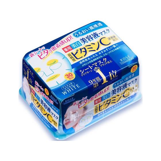 KOSE クリアターン 美容液マスク まとめ売り コーセーコスメポート クリアターン エッセンスマスク(ビタミンC)30
