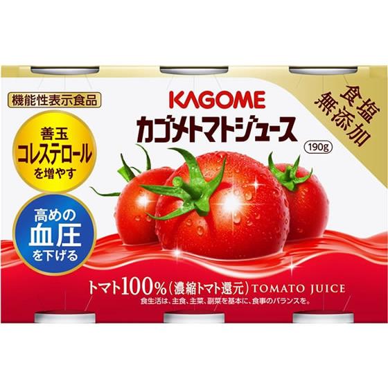 KAGOME カゴメ 日本のトマト 食塩無添加　195g × 30本 KAGOME（カゴメ） トマトジュース 食塩無添加 190g×6缶パック