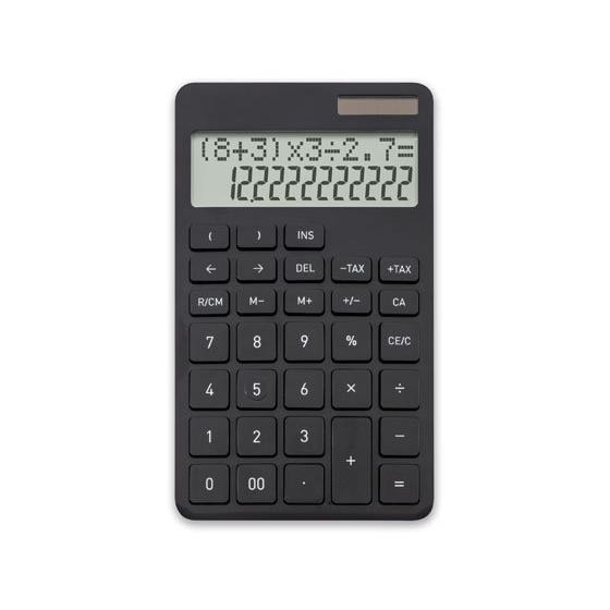 アスカ 計算式表示電卓 ブラック C1242BK