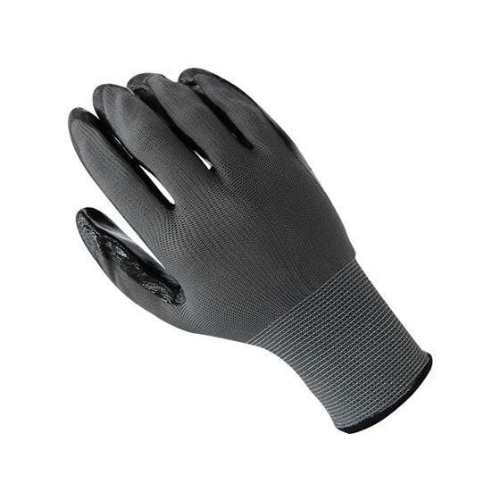 ミタニコーポレーション ニトリル背抜き手袋パワーブラックL 10組