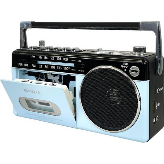 お取り寄せ】aiwa ラジオカセットプレーヤー GAA4-RCP0003(PB) コンポ