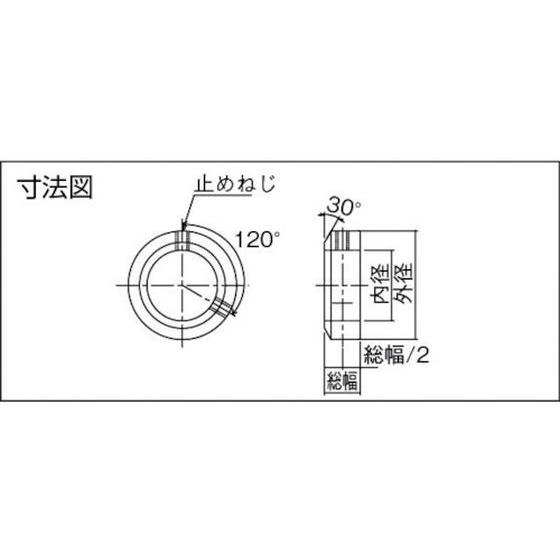 【お取り寄せ】カタヤマ SSCシャフトカラー SUS 内径12 外径22 幅8 SSC1208  固定 調整部品 機構部品 メカニカル部品 作業 工具｜jetprice｜02