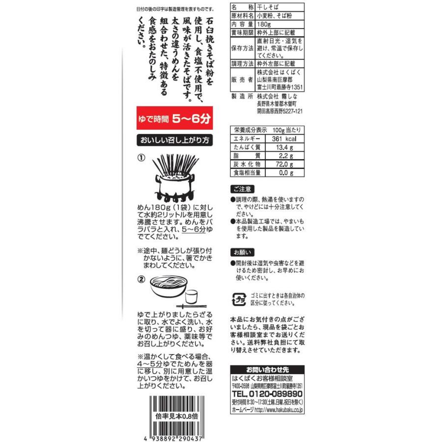 はくばく 塩分ゼロそば 180g B Jetprice 通販 Yahoo ショッピング