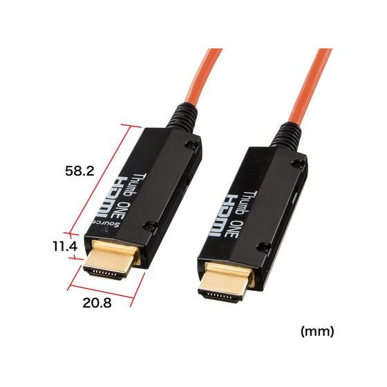 【お取り寄せ】サンワサプライ 光ファイバHDMIケーブル 100m KM-HD20-FB100K  オーディオケーブル 配線｜jetprice｜04