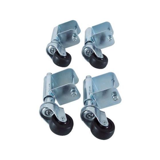 TRUSCO 3段4段用アルミ作業用踏台スプリングキャスター 4個1セット 作業台オプション アクセサリ ワークテーブル 物流 現場