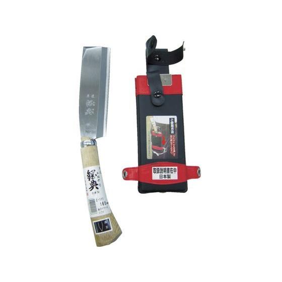 【お取り寄せ】鋼典 両刃サヤナタ コブ付柄 木鞘物のみごとに荷作り C-141 鉈 農具 農芸原材料 園芸装備 お勤め装備 手道具