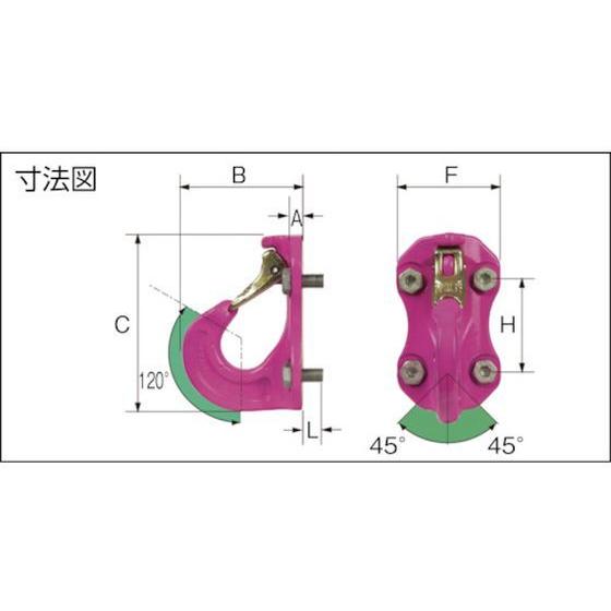 【お取り寄せ】RUD エクスカベーターフック ボルトタイプ VABH-B-1.5T VABH-B-1.5T ワイヤークリップ アイボルト アイナット 物流 作業_2