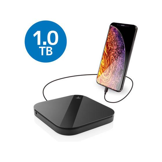 エレコム ポータブルハードディスク 1TB スマホ用 ELP-SHU010UBK