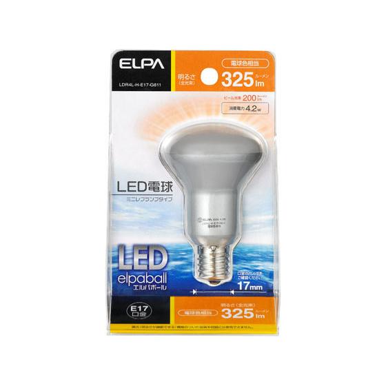 お取り寄せ】朝日電器 LED電球ミニレフ 電球色325lm LDR4L-H-E17-G611 
