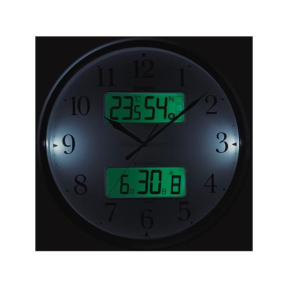 カシオ 電波掛時計 生活環境お知らせクロック ITM-660NJ-8JF 壁掛け