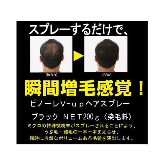 お取り寄せ】ピノーレ V-UPヘアスプレー ブラック 200G ヘアワックス