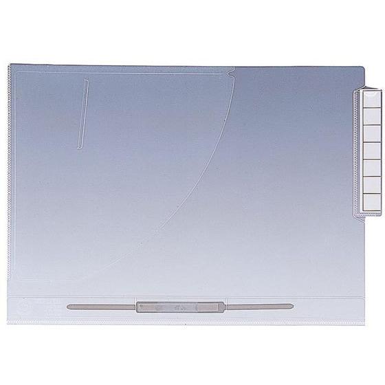 【お取り寄せ】リヒトラブ カルテフォルダー ファスナー付 A4 2穴 200枚 HK1732U-ミ インデックス付 Ａ４ クリアホルダー ファイル