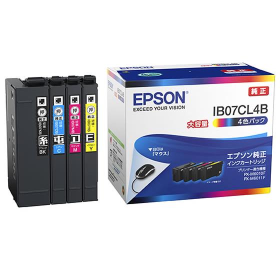 エプソン（EPSON） インクパック 4色パック 大容量 IB07CL4B