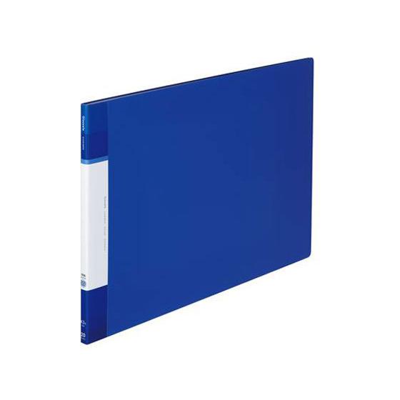 KOKUYO（コクヨ） クリヤーブック(Glassele)固定式 A3ヨコ 20P ブルー