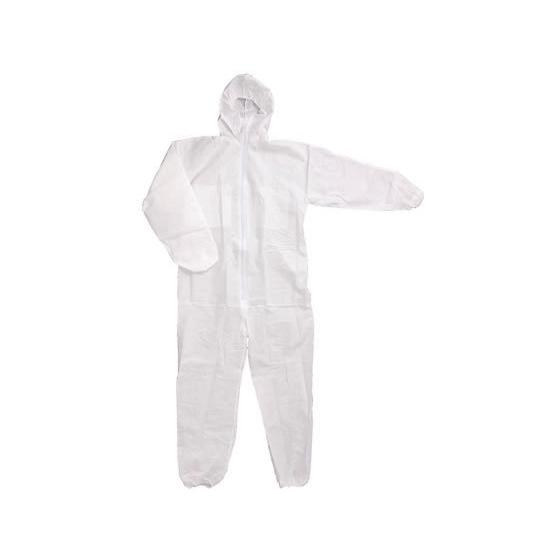 川西工業 不織布つなぎ服 防塵タイプ 白 L 30枚 7017 : JetPrice