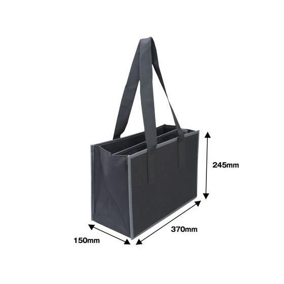 今村紙工 デニールトートバッグ 仕切り付き 600D-PTT 書類ファイル