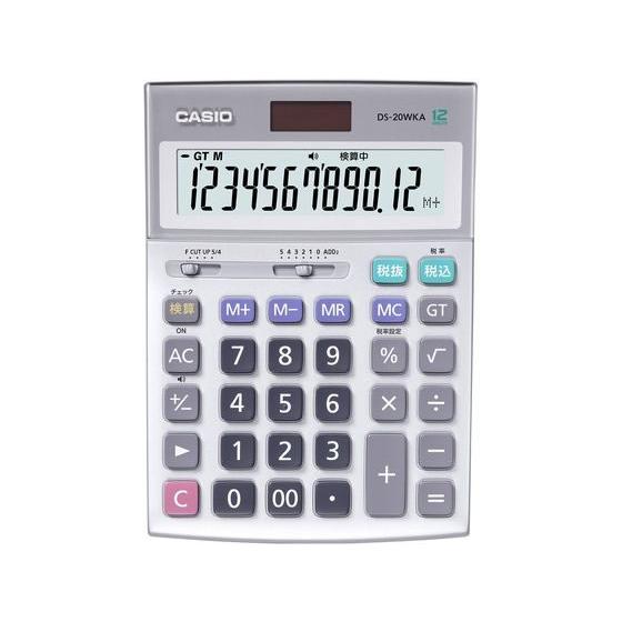 CASIO（カシオ） 本格実務電卓(検算) デスクタイプ 12桁 DS-20WKA-N