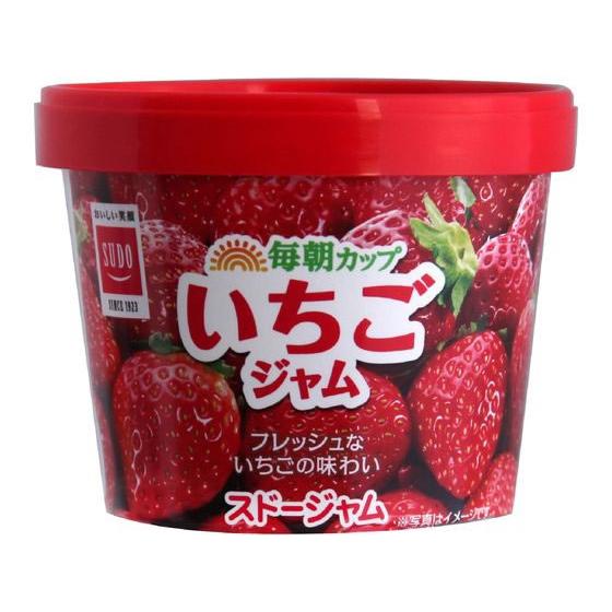 スドージャム 毎朝カップ いちごジャム 120g ジャム ペースト はちみつ