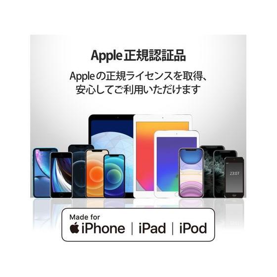 【お取り寄せ】エレコム iPhoneケーブル 抗菌 L型 2m ホワイト MPA-UALL20WH2｜jetprice｜05