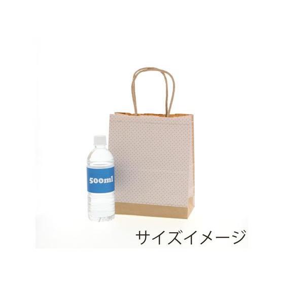 【お取り寄せ】ヘイコー 紙袋 25チャームバッグ 21-12 ピンドット WH 50枚｜jetprice｜06