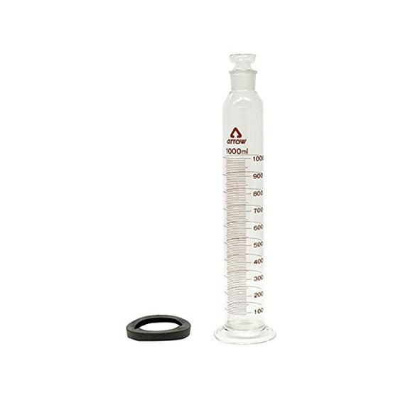 アズワン 【お取り寄せ】アズワン 有栓メスシリンダー(硬質ガラス製