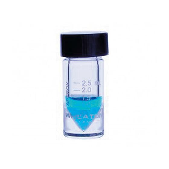 WHEATON ミニバイアル ソリッドキャップ 3mL 目盛 あり W986277NG