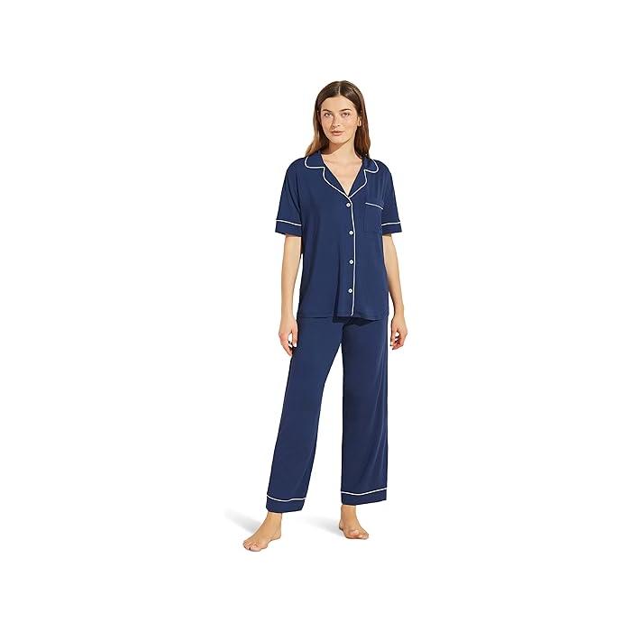 (取寄) エバージェイ レディース ジゼル ショート スリーブ パンツ Pj セット Eberjey women Gisele Short Sleeve Pant PJ Set Berry Blush/Ivory eberjey（エバージェイ） (取寄) レディース ジゼル ショート スリーブ