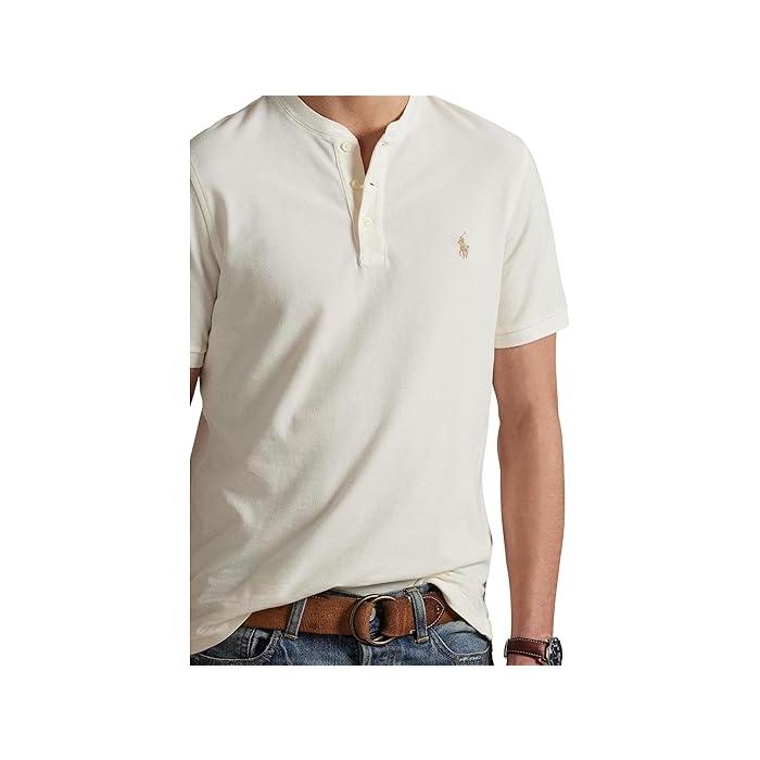 (取寄) ラルフローレン メンズ フェザーウェイト メッシュ ヘンリー Polo Ralph Lauren men Featherweight Mesh Henley Pale Cream POLO RALPH LAUREN（ポロ・ラルフローレン） P最大17倍1/1限定 (取寄