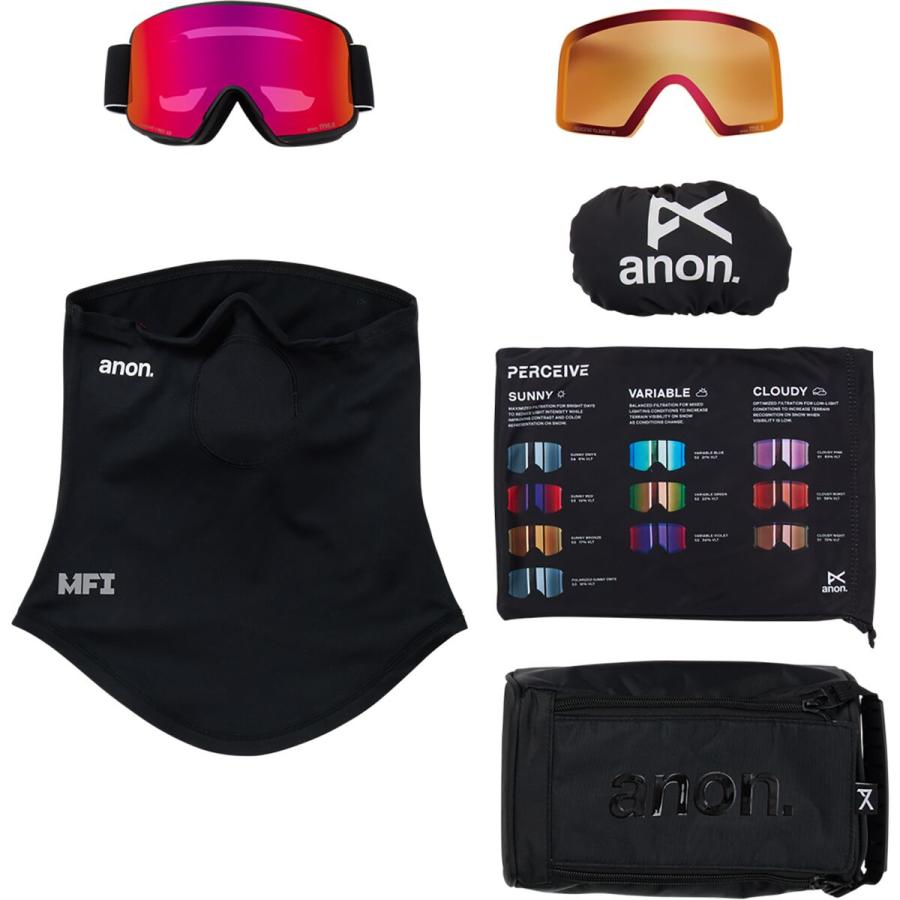 (取寄) アノン ゴーグルズ Anon M6S Goggles Black/Perceive Sunny Red anon (取寄) アノン ゴーグルズ Anon M6S Goggles Black/Perceive