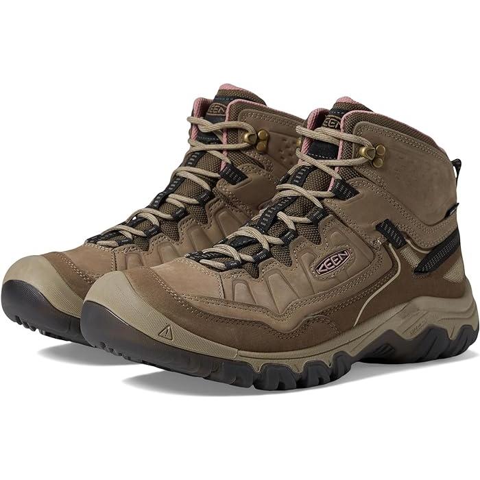 (取寄) キーン レディース ターギー 4 ミッド ハイト デュラブル コンフォタブル ウォータープルーフ KEEN women KEEN Targhee 4 Mid Height Durable Comfortable Waterproof Brindle/Nostalgia Rose KEEN（キーン） (取寄) レディース ターギー 4 ミッド ハイト
