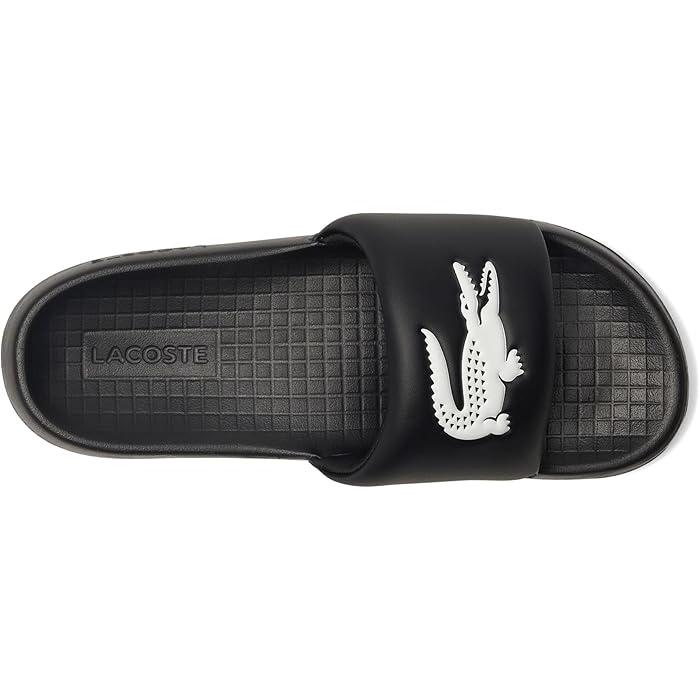 (取寄) ラコステ メンズ サーブ スライド 1.0 Lacoste men Serve Slide 1.0 Black/White Croc LACOSTE（ラコステ） (取寄) メンズ サーブ スライド 1.0 Lacoste men