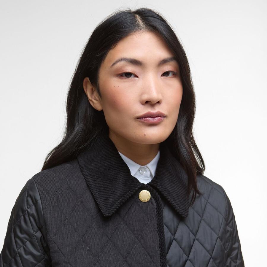 (取寄) バブアー レディース メリル キルテッド ジャケット - ウィメンズ Barbour women Meryl Quilted Jacket - Women's Black/Classic Barbour（バブアー） (取寄) レディース メリル キルテッド ジャケット