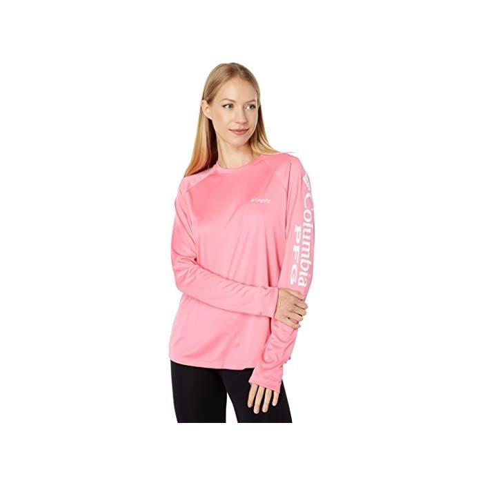 (取寄) コロンビア レディース タイダル ティー リ L/S Columbia women Tidal Tee II L/S Lollipop/White Logo