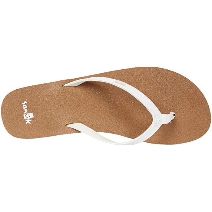 (取寄) サヌーク レディース ヨガ ジョイ Sanuk women  Yoga Joy White/Tan sanuk（サヌーク） (取寄) レディース ヨガ ジョイ Sanuk women Yoga