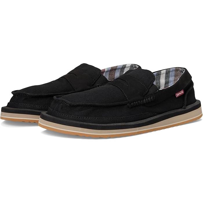 (取寄) サヌーク メンズ ドニー ローファー Sanuk men Donny Loafer Black sanuk（サヌーク） (取寄) メンズ ドニー ローファー Sanuk men Donny