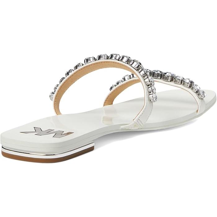 (取寄) マイケルコース レディース ジェッサ フラッツ サンダル MICHAEL Michael Kors women Jessa Flat Sandal Optic White 取寄) マイケルコース ジェッサ フラッツ サンダル MICHAEL Michael